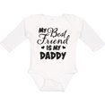 thumbnail image 3 of Inktastic My Best Friend is My Daddy with Hearts Boys or Girls Long Sleeve Baby Bodysuit, 3 of 5