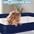 thumbnail image 6 of G TALECO GEAR Baby Playpen with Mat, Foldable Playpen for Babies and Toddlers, Portable Travel Play Yard, Blue, 6 of 8