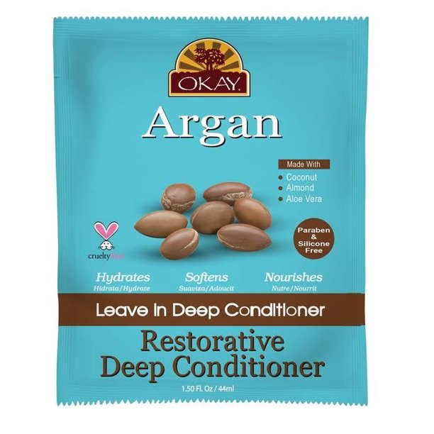 OKAY Restorative Argan Leave In Conditioner Packet 1.5oz