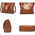 thumbnail image 3 of MMYGU Faux Leather Tote Bag for Women Large Capacity Handbag Top Handle Satchel Fashion Shoulder Bag Crossbody Bag Purse, 3 of 7
