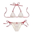 thumbnail image 4 of PFRNLF Womens Sexy Halter Bikini Set Triangle Top String Swimwear Two Piece Swimsuits Cheeky Bathing Suit, 4 of 7