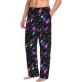 thumbnail image 6 of Logiee Colorful Guitar Print Pajama Pants for Men,Men’s Pajama Bottoms,Mens PJ Pants with Pockets & Button Fly-Small, 6 of 6