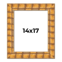 14x17 Frame Beige Real Wood Picture Frame Width 3 inches | Interior Frame Depth 0.5 inches |