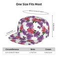 thumbnail image 6 of Fotbe Peonies Flat Bill Visor Cap Classic Snapback Hat Polyester Foam Trucker Hat Trucker Cap Adjustable Baseball Cap, 6 of 9