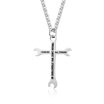 Stylish & Bold! SERASAR Men's Leather Necklace With Stainless Steel Flame Pendant – Black Cord, Gift Box Included