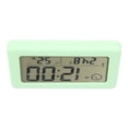 thumbnail image 3 of Reloj digital LCD multifuncional silencioso con sensor de luz nocturna, despertador electrónico para el dormitorio del hogar, color verde, 3 of 10