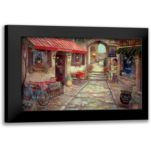 Manning, Ruane 14x11 Black Modern Framed Museum Art Print Titled - Bar du Marche