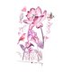 thumbnail image 3 of Palacas de pared de flores de 2 piezas calcomanías de mariposa de mariposa decoraciones de arte decorativo de pared para comedor, 3 of 7