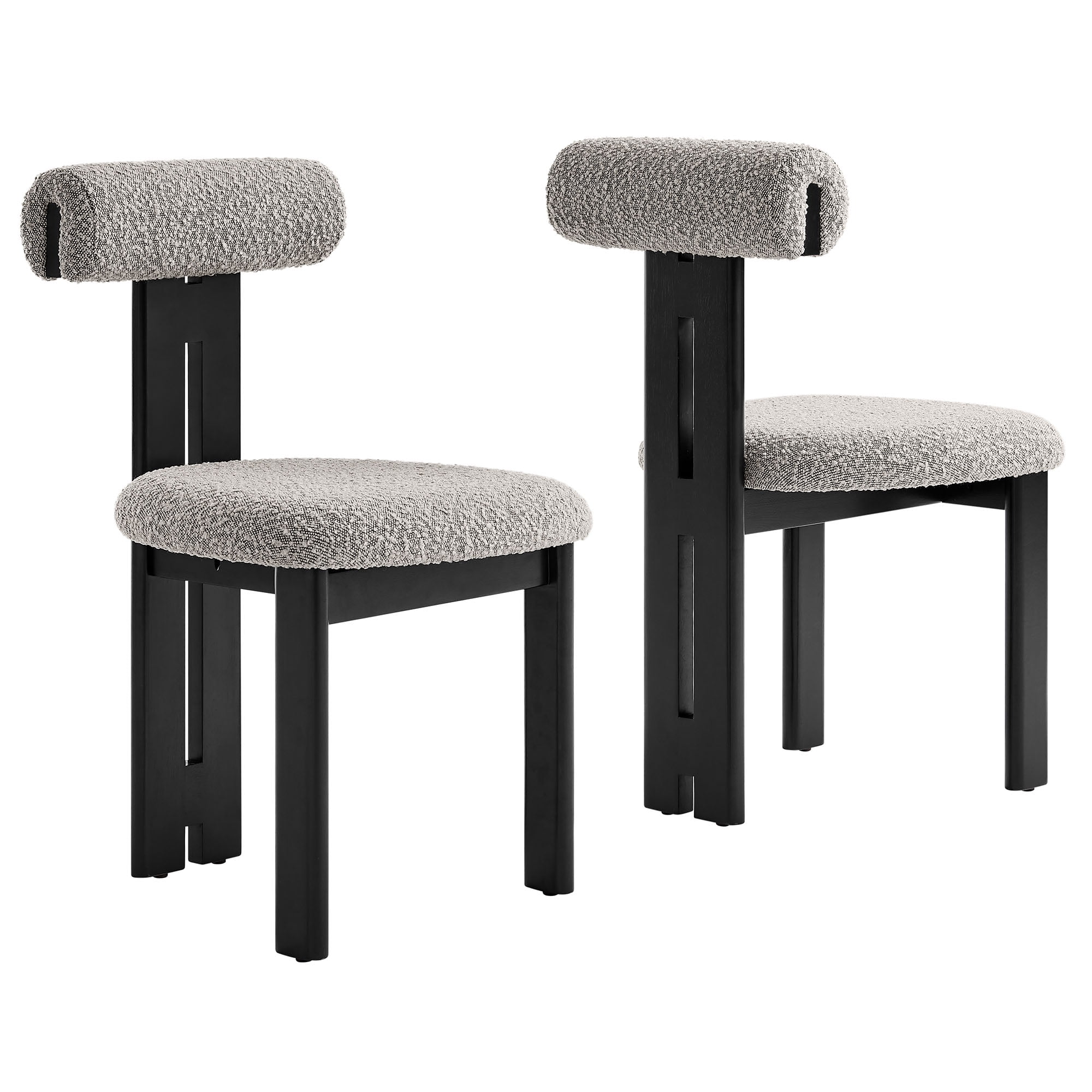 Torian Dining Chair Set of 2 in Wenge Taupe