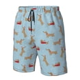 thumbnail image 4 of Balery Dachshund Dog Traje de Baño Estilo Hawaiano para Hombre, Shorts de Secado Rápido con Bolsillos-XX-Large, 4 of 6