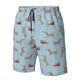 thumbnail image 4 of Balery Dachshund Dog Traje de Baño Estilo Hawaiano para Hombre, Shorts de Secado Rápido con Bolsillos-3X-Large, 4 of 6