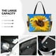 thumbnail image 3 of Fotbe Blue Sky Sunflower Bolsa de Viaje para Playa - Resistente al Agua, Bolsa Tote de Gran Capacidad y Ligera con 7 Bolsillos para Mujeres y Hombres, 3 of 7