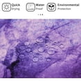 thumbnail image 5 of Uowrpoz Purple Marble Shower Curtain, Abstract Gold Purple Shower Curtains for Bathroom Decor, Modern Luxury Elegant Art Decorative Waterproof Fabric Shower Curtain Set with Hooks, 72 x 72, 5 of 6