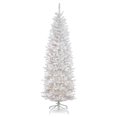 thumbnail image 1 of National Tree Company Kingswood 6.5 Foot Artificial Prelit Tree w/ Stand, White, 1 of 5