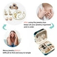 thumbnail image 4 of Starfish Travel Portable Square Jewelry Box with Necklace Organizer, Earring Organizer, and Display Case - Ideal for Rings, Earrings, Necklaces, Bracelets, and More - Suitable for Girls and Women, 4 of 6