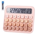 thumbnail image 1 of Calculadora Grande con Pantalla LCD de 12 Dígitos y 5 Pulgadas Rosa, 1 of 7