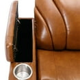 thumbnail image 5 of Electric Recliner Chair with USB Charging Port and Hidden Arm Storage, Convertible Lounge Chair with 2 Cup Holders, Power Motion Recliner with Multimedia Audio Armrest for Living Room, Home Theater, 5 of 7