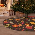 thumbnail image 6 of Sikiie Thanksgiving Turkey 30-48 inches {designName} Print Christmas Tree Skirt Snowman Xmas Tree Skirt with Edge Christmas Decorations for Holiday Party-36", 6 of 7