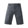 thumbnail image 6 of Domuza Flex Casual Cargo Shorts for Men Lightweight Water Resistant Golf Shorts Stretch Outdoor Work Shorts with Multi-Pocket Gray 2XL, 6 of 6