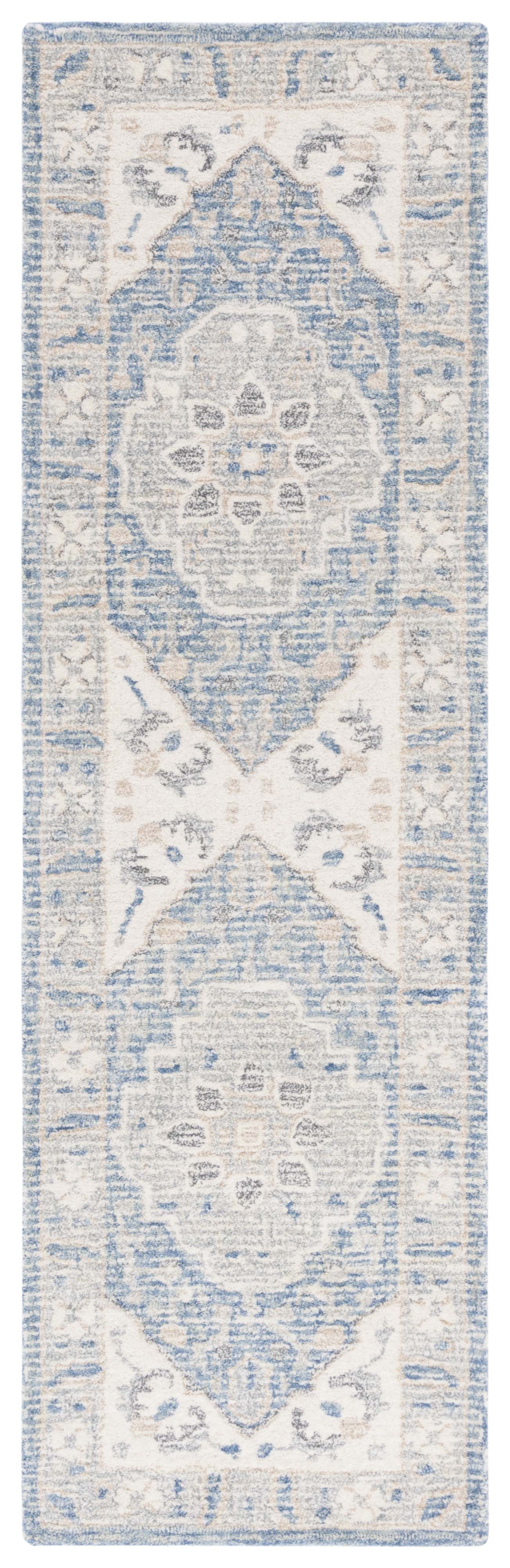 Safavieh Metro Marion Medallion Runner Rug, Blue/Ivory, 2'3" x 8'