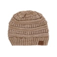 thumbnail image 1 of Gravity Threads Bonnet Doux en Tricot Marbré Bicolore, Taupe, 1 of 1