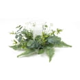 thumbnail image 1 of Mixed Foliage Candle Holder 14.25"D x 8.25"H Polyester/Glass, 1 of 1