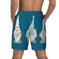 thumbnail image 4 of Balery Nurse Doctor Gnomes Mens Swim Trunks Swim Shorts for Men Quick Dry Inseam Beach Shorts with Compression Liner Pocket-Large, 4 of 9
