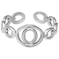 thumbnail image 1 of TIMIFIS Silver Rings Titanium Steel Plated 26 Letter English Opening Finger Hollow Valentine'S Day Gift, 1 of 1