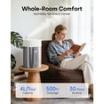 thumbnail image 3 of Stainless Steel Cool Mist Humidifier, 4L/1Gal Easy Clean, Dishwasher Safe, Quiet Humidifier for Bedroom, Baby Nursery, Rooms, up to 500 Sq ft, 3 of 8