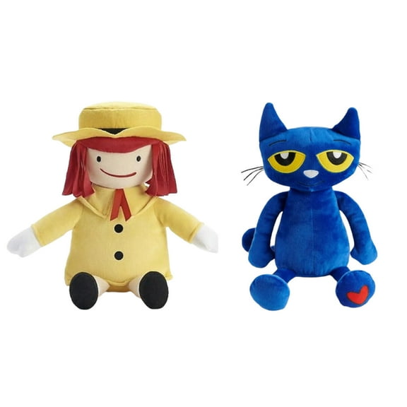 Pete The Cat & Madeline English Girl Set Plush Doll 12” Kohl’s GIFT New Stuffed