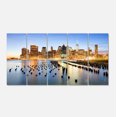 thumbnail image 2 of Illuminated New York Skyscrapers - Cityscape Canvas Print, 2 of 3