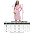 thumbnail image 5 of Maternity Dress Women's Casual Short Sleeve Collar V Neck Button Down Tiered Pleated Mini Dress, 5 of 5