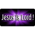 thumbnail image 1 of Jesus Is Lord Purple Photo License Plate, 1 of 1