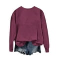 thumbnail image 4 of Chbgutlmr Crew Neck Sweatshirts for Women Long Sleeve Loose Pullover Casual Fall Solid Color Dailywear Tops, 4 of 7
