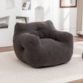 thumbnail image 3 of Hemvt Giant Bean Bag Chair with Armrests, High-Density Foam Lazy Sofa for Adults, Plush Teddy Fabric Comfy Reading Couch for Living Room & Bedroom, 3 of 8