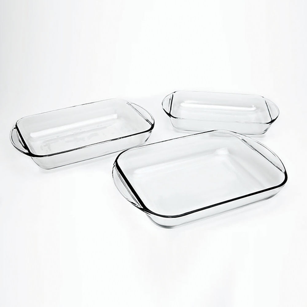 Anchor Hocking Rectangular Glass Bakeware Value Pack, 3 Piece