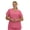 Hot Pink, variant on Heal+Wear Plus Size Women Scrub Top V-Neck Elastic Waist Workwear For Nurses Uniform,4-Way Stretch