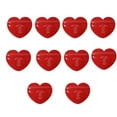 thumbnail image 1 of maskred 10 Pcs Sacs à Bonbons Portables Couleur Unie Forme de Cœur Adorable Sacs à Biscuits Décoratifs Rouge, 1 of 6