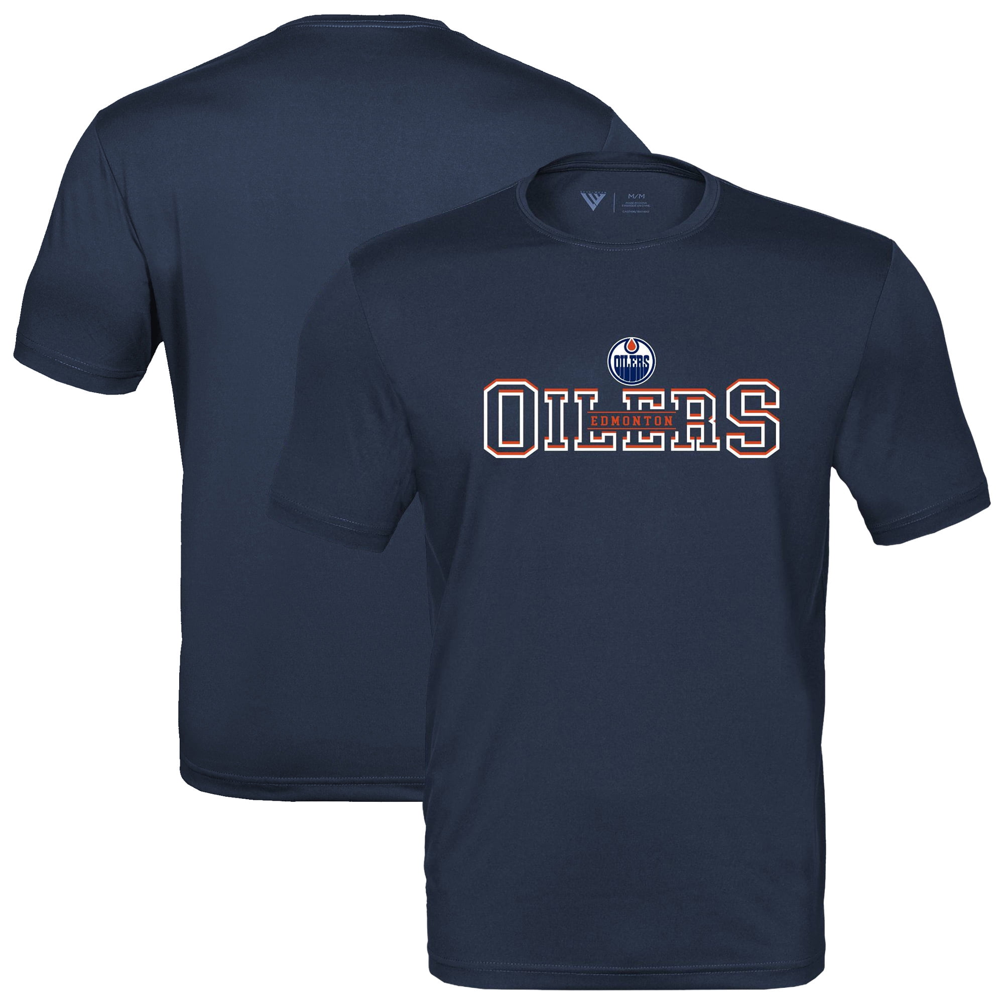 Men's Levelwear Navy Edmonton Oilers Anthem Journey Performance T-Shirt