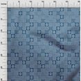 thumbnail image 2 of oneOone Viscose Chiffon Blue Fabric Geometric African Sewing Material Print Fabric By The Yard 42 Inch Wide, 2 of 4