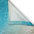 thumbnail image 3 of Ambesonne Beach Kitchen Curtains, Sunny Seashore and Shells, 55"x39", Aqua Cream Blue, 3 of 3