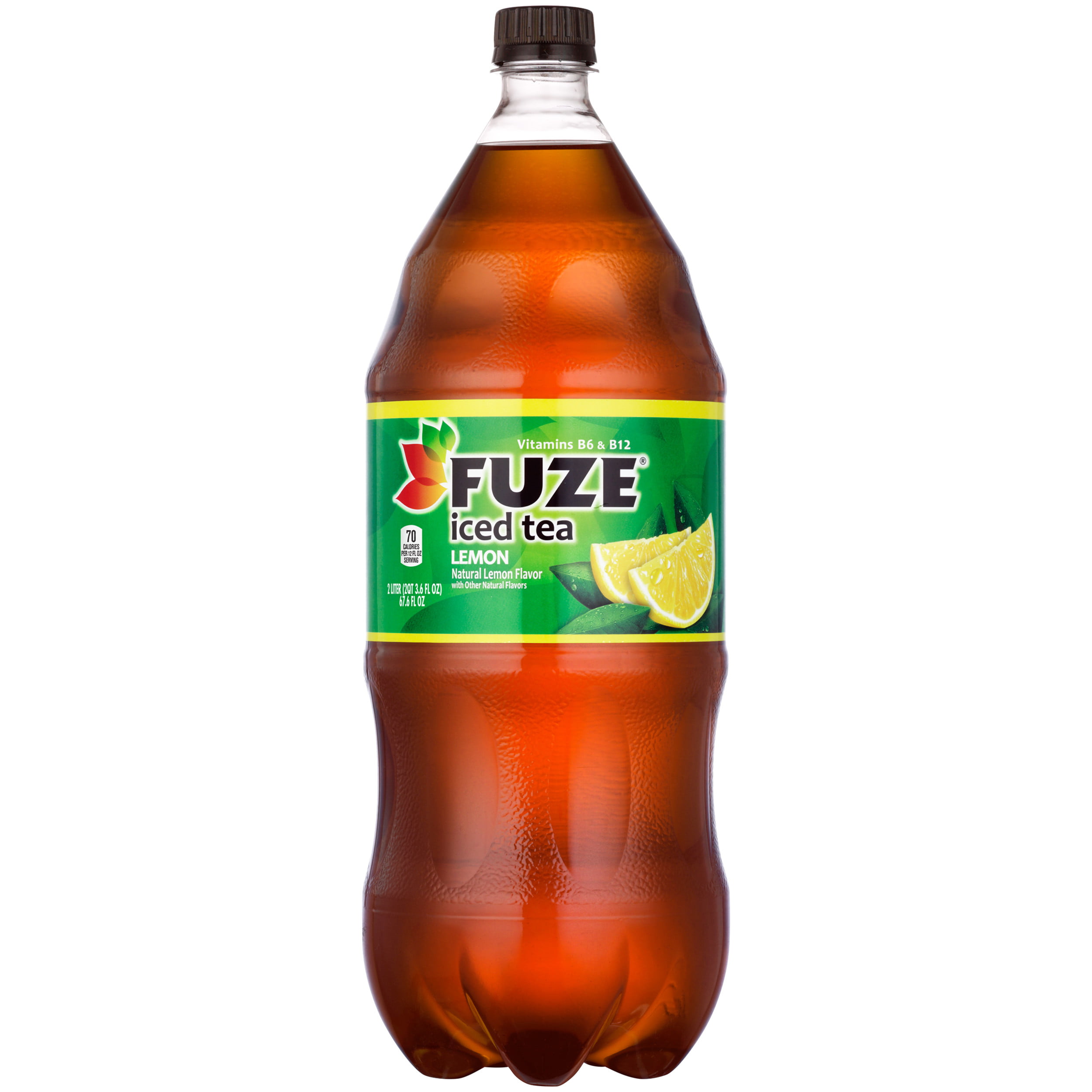 Fuze Iced Tea Lemon Bottle with Vitamins B6 and B12, 2 Liters
