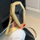thumbnail image 1 of Bolso de viaje transparente de moda para mujer Bolso de mano de PVC + Pu (Oro S), 1 of 9