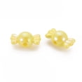 thumbnail image 2 of 500gs Opaque Acrylic Beads AB color Candy Yellow 17x9x9mm Hole: 2mm about 943pcs/500g, 2 of 7