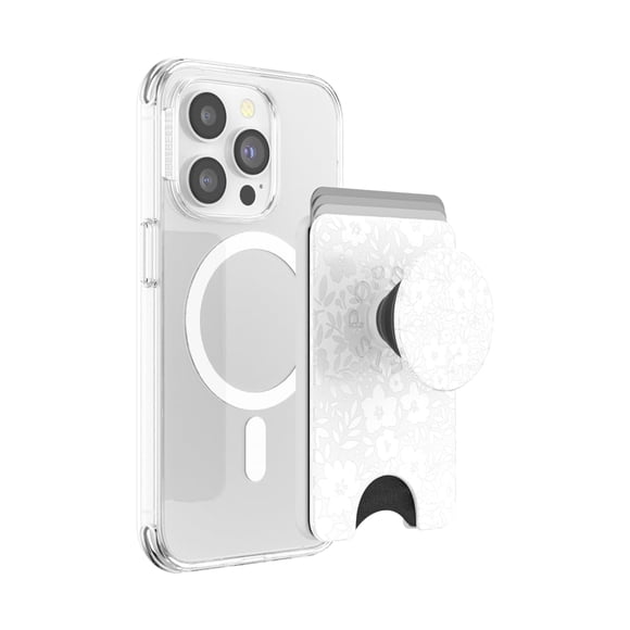 Funda para teléfono PopSockets Blanc Fresh con agarre expandible MagSafe