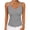 Gray, variant on Womens Sleeveless V-Neck Blouse, Summer Casual Tops, Loose Fit Tank Top with Built-in Support for Daily Wear and Outwear