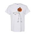 thumbnail image 2 of Pointing Pumpkin Skeleton Halloween T-Shirt, Funny Skeleton with Pumpkin Head Tee, Spooky Season Meme Shirt for Men, Halloween Gift, 2 of 7