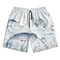 thumbnail image 3 of Uemuo Sea Animals Pattern Men's Swim Trunks Hawaiian Beach Bathing Suit Swimsuits Beach Quick-Dry Shorts with Pockets-Medium, 3 of 9