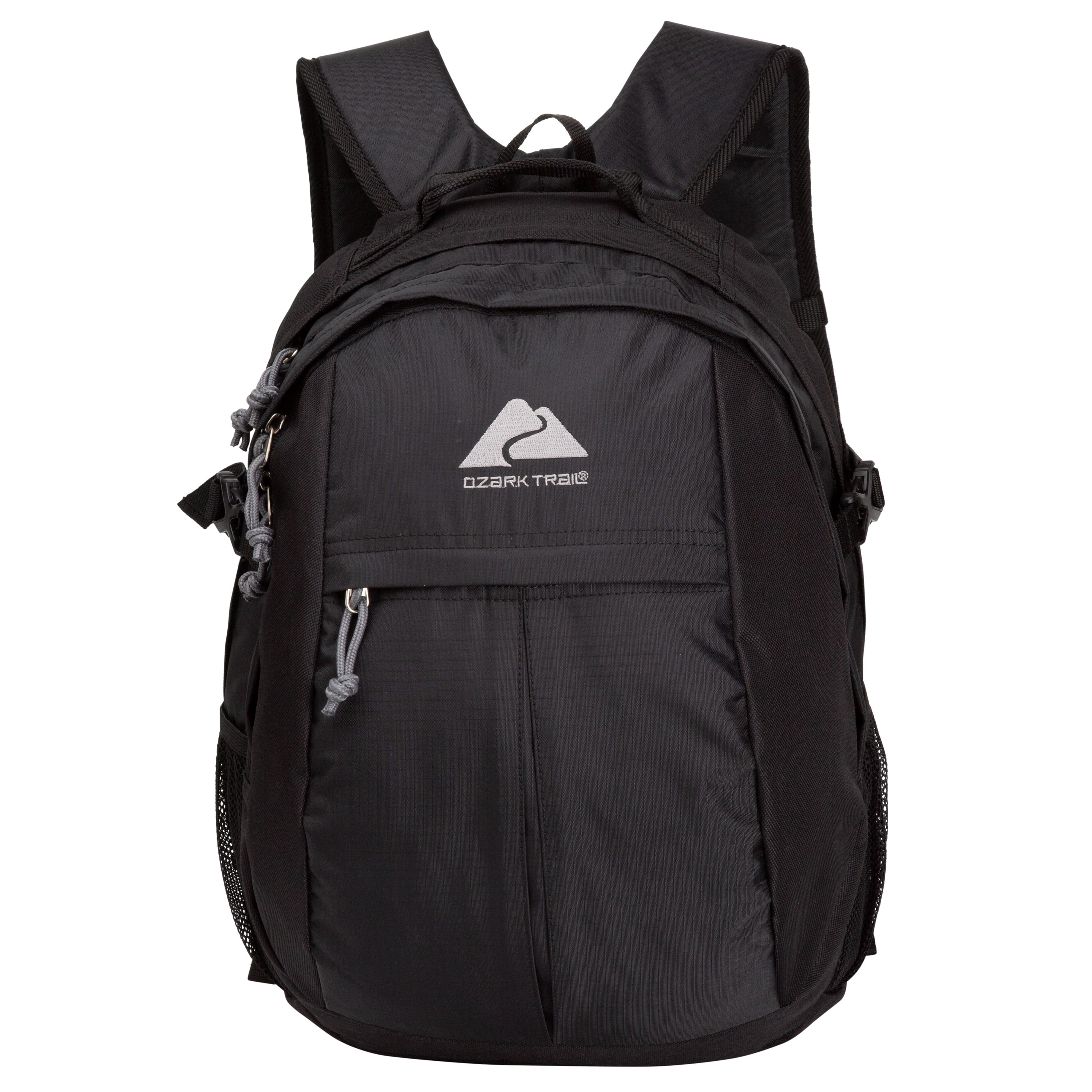 Ozark Trail Hiker Backpack 25 Liter Black Polyester Teen