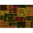thumbnail image 1 of Ahgly Company Indoor Rectangle Patchwork Yellow Transitional Area Rugs, 3' x 5', 1 of 4